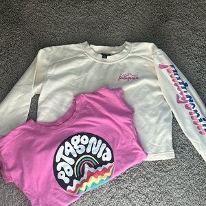 Two kids Patagonia tops size small 7/8